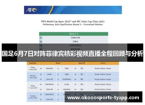 国足6月7日对阵菲律宾精彩视频直播全程回顾与分析